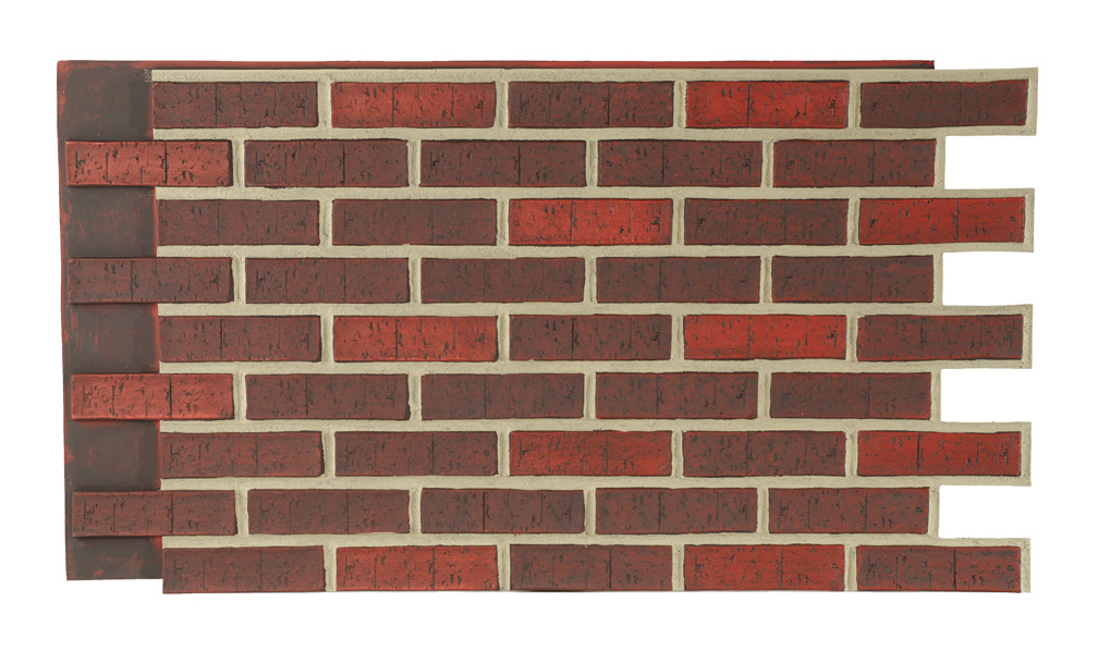 Contemporary Brick - Dark Red - Gray Grout